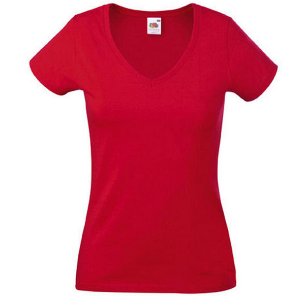 Short-sleeved T-shirt, v-neck Fruit of the Loom